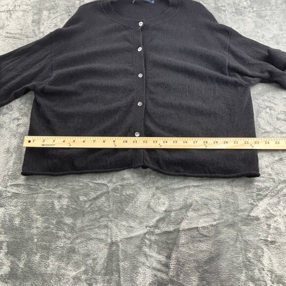 Sofie D’Hoore Sweater Women’s M 100% Cashmere Cardigan Quiet Luxury Soft Black - Picture 10 of 13